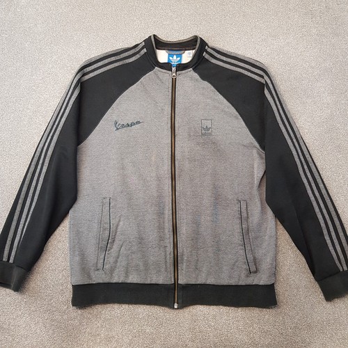 Adidas track jacket large grey - adidas,