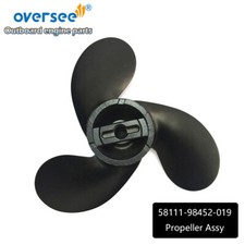 58111-98452-019 Propeller 4-3/4"PITCH For Suzuki 2HP 2.2HP 2.5HP Outboard Engine