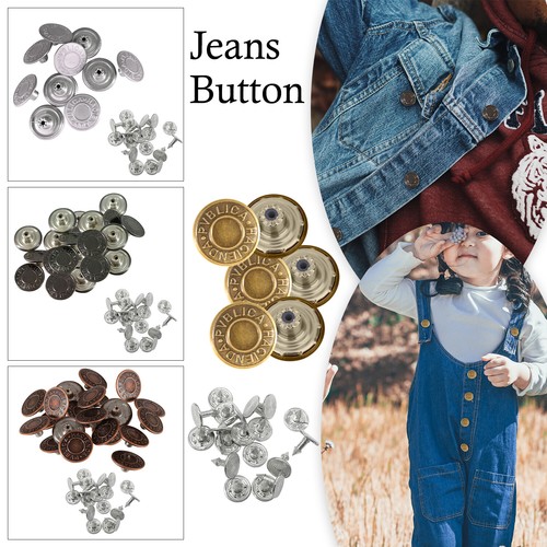 Brass jeans buttons hammer - brass,