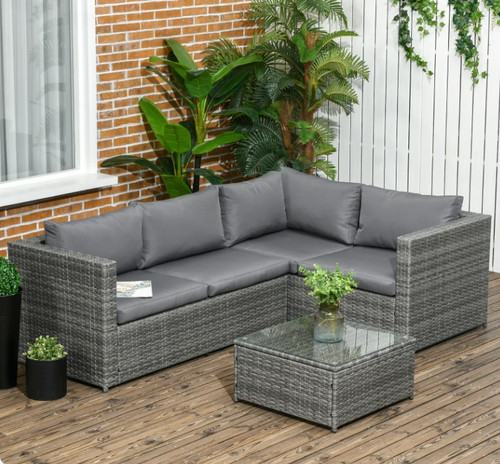 Corner rattan sofa - rattan,