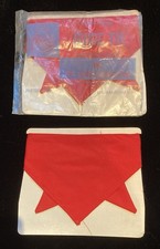 Girl Guide Association Uniform Tie Neckerchief Red Vintage In Packaging Triangle