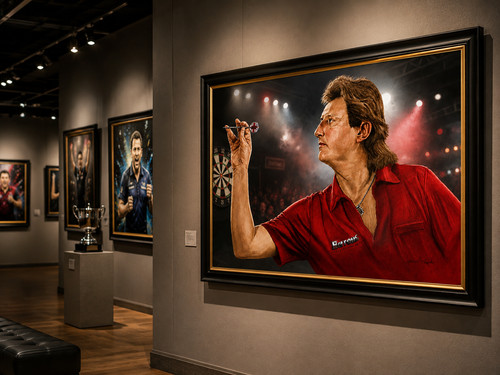 Eric bristow framed - framed, portrait