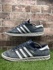 Adidas Hamburg Blue/White Trainers Uk Size 11 ART S74838