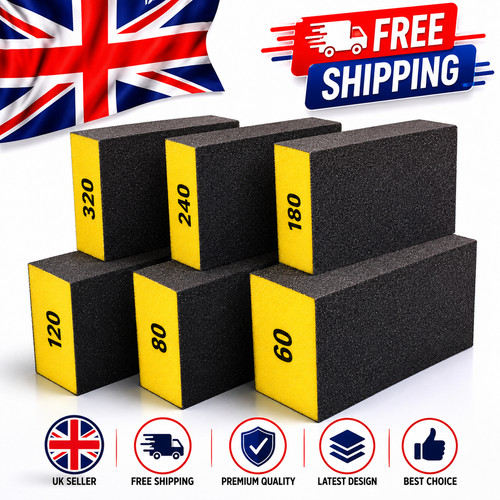 6pcs sanding blocks sponge - 6pcs,