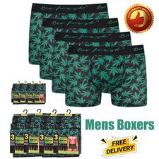 Mens Ganja Weed Leaf Novelty