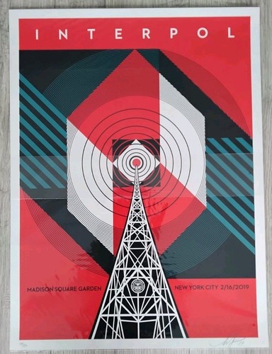 Shepard fairey interpol nyc - interpol,