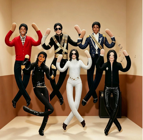 28cm michael jackson cosplay - jackson,