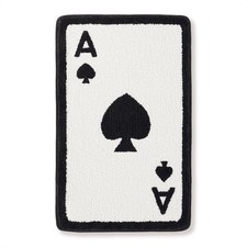 Poker Bathroom Mat Funny, Ace