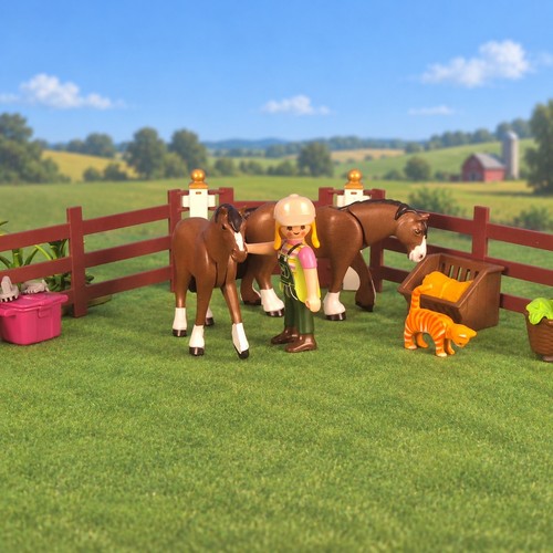 Playmobil horse paddock - horse, farm