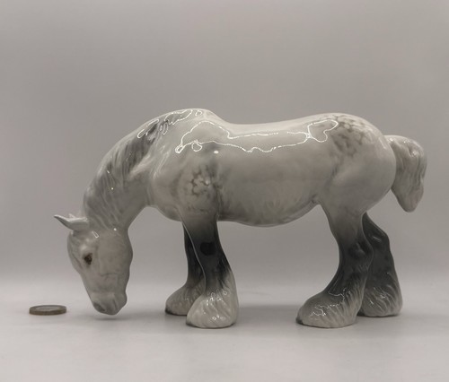 Beswick dapple grey grazing - beswick,