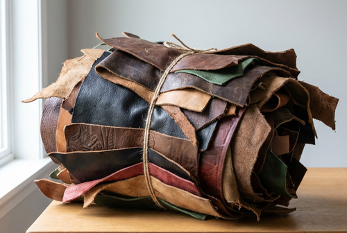Genuine leather remnants - genuine,