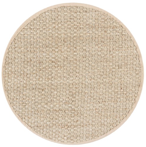Natural fiber round rug - rug, 3'