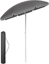 2m Beach Umbrella Portable Tilting Garden Parasol Outdoor Sun Shade UV50+