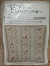 Vintage Artistic Needlepoint Design in Canvas Embroidery Cushion Kit Henrietta