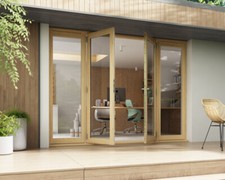French Doors Double Glazed 54mm External - Unfinished Ready to Stain or Paint