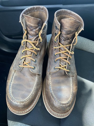 Red wing moc toe - red,