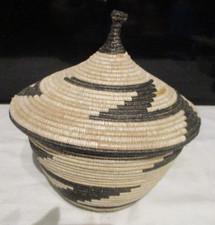 Tutsi Woven Basket & Lid