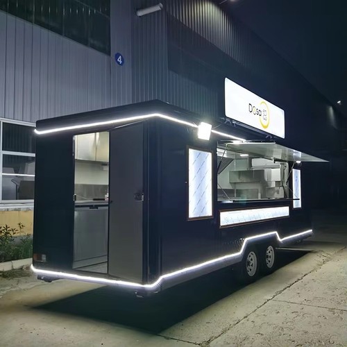 Luxury black food trailer - luxury,