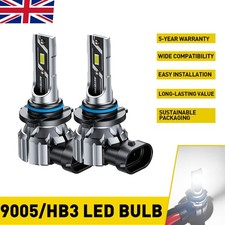 Pair HB3 Led White 9005 Xenon