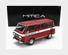 1:18 MITICA Fiat Fiat 850 Familiare Vigili Del Fuoco 1970 Red MITICA201017-D