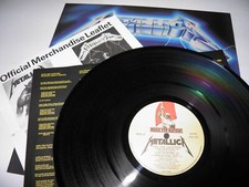 METALLICA RIDE THE LIGHTNING LP 1ST PRESS UK 1984 Music For Nations INNER INSERT