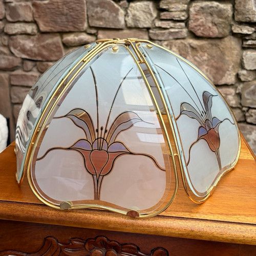 Vintage floral glass ceiling - vintage,