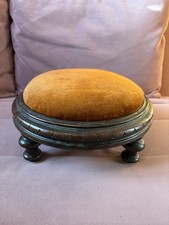 Victorian Mahogany Round Footstool