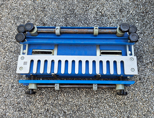 Blue metal dovetail - metal,