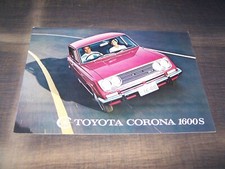 1966 Toyota Corona 1600 S Top Rarity Stunning Brochure!!!