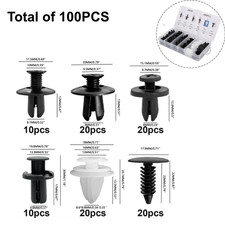 100PCS New Bumper Clips Auto