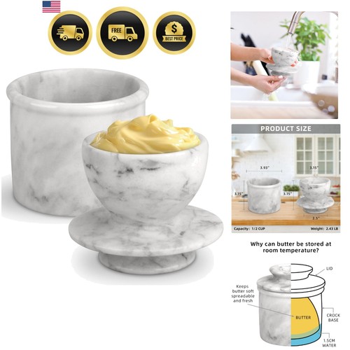 Butter crock with lid - crock,