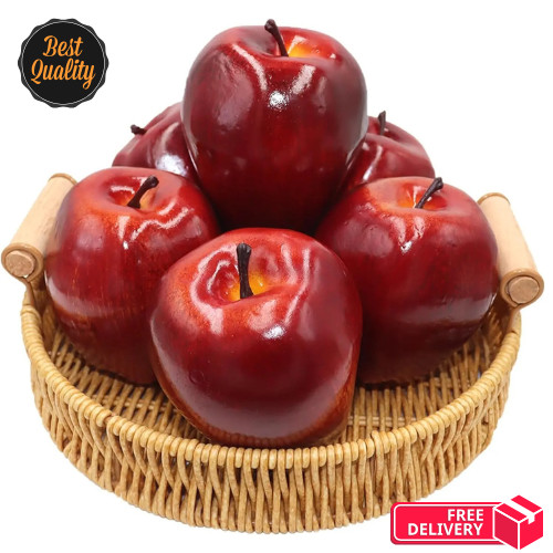 6pcs artificial apples - 6pcs,