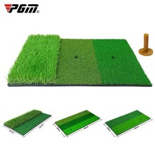 PGM Golf Hitting Mat Indoor Outdoor Mini Practice Durable PP Grass Pad Backyard
