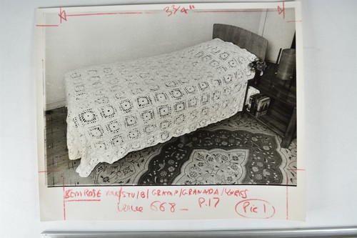 Single bed crocheted bedspread - single,