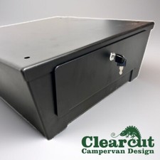 VW T5, T6 Lowered Passenger Seat Base with Safe & Lock for use with Swivel Plate