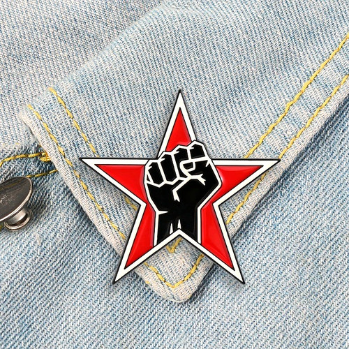 Red star fist - red,