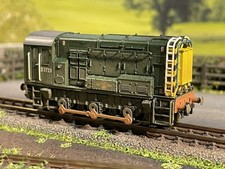 N Gauge Graham Farish Class 08 Loco 371-022 BR Green Late Crest Weathered D3729