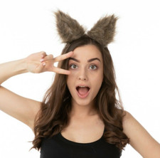 Wolf Ears Clip On Hairband
