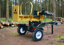 22ton V-Series wood log Splitter Petrol Hydraulic by Rock Machinery 
