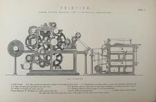 Antique Print c1870s –