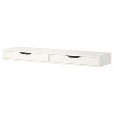 New IKEA EKBY ALEX Shelf With Drawers White 119x29cm Without Brackets Durable