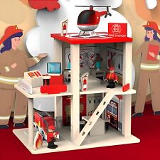 RLS Wooden Toy Fire Station