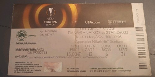 Ticket panathinaikos v - panathinaikos,