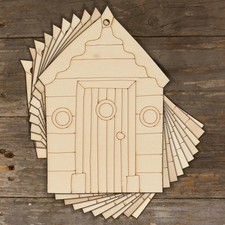 10x Wooden Beach Hut Round