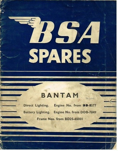 Bsa bantam 125cc spring - bsa,