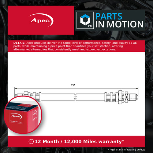 Brake hose hos3236 - brake, apec