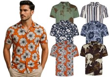 Mens Holiday Short Sleeve
