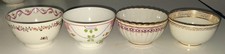 4 18th Century Worcester & Other English Porcelain Tea Bowls 