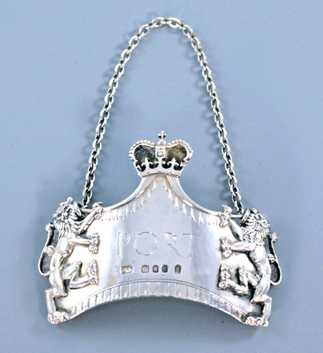 Vintage silver port - vintage, crown