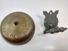 Antique Victorian 1869 Brass Door Bell Corbins Bell New Britain Corbin doorbell